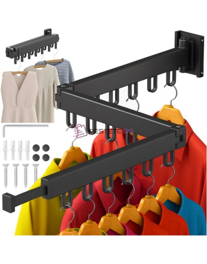 Сгъваема сушилник за дрехи за стенен монтаж